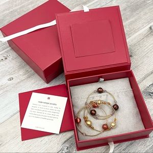 Red Envelope Murano Glass Bead Bracelets